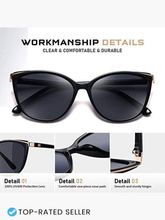 Cat Eye Sunglasses Trendy Wrap Around UV400 Protection for Women main image 5